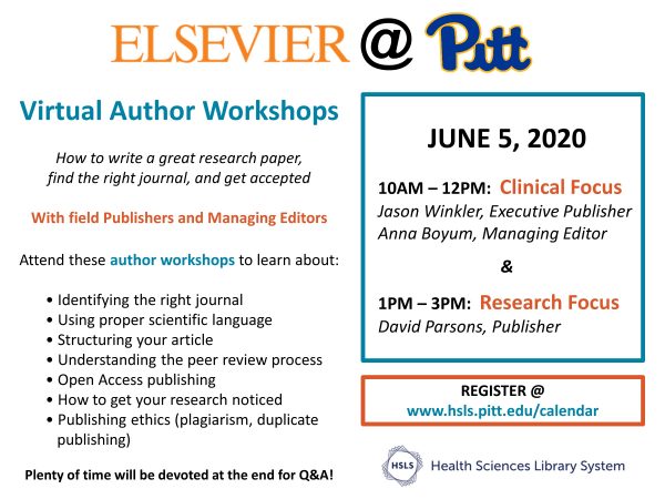 Register for June 5th Author Workshops!