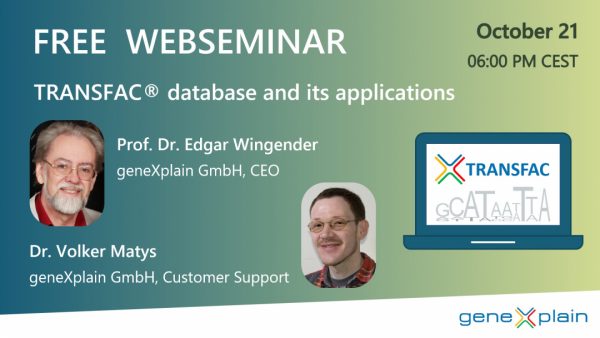 TRANSFAC webinar (Oct 21)