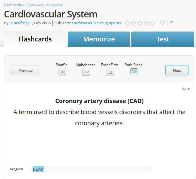 FlashCard example