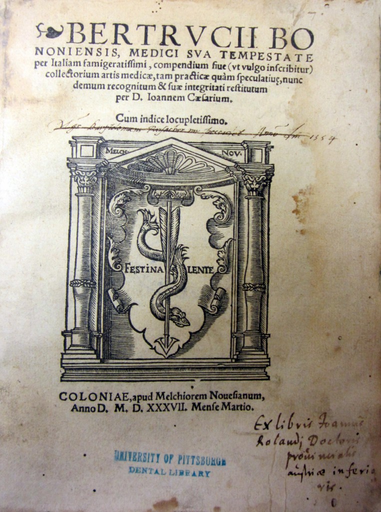 Art of Medicine title page