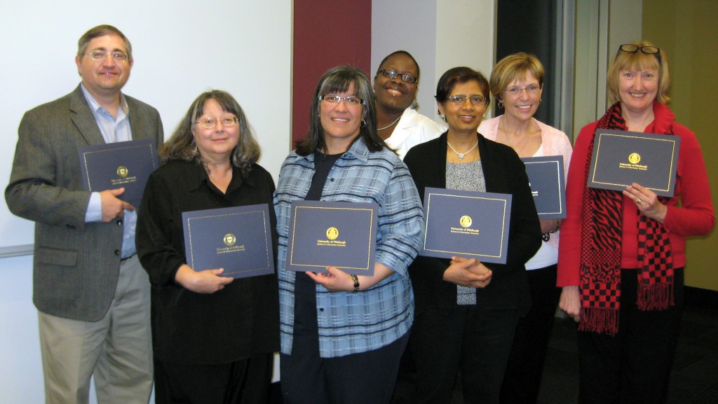 L-R: Jeff Coghill, Margaret Moutseous, Mariaelena de la Rosa, Shannon Jones, Sangeeta Bhargava, Darlene Ford, Beth McGowan