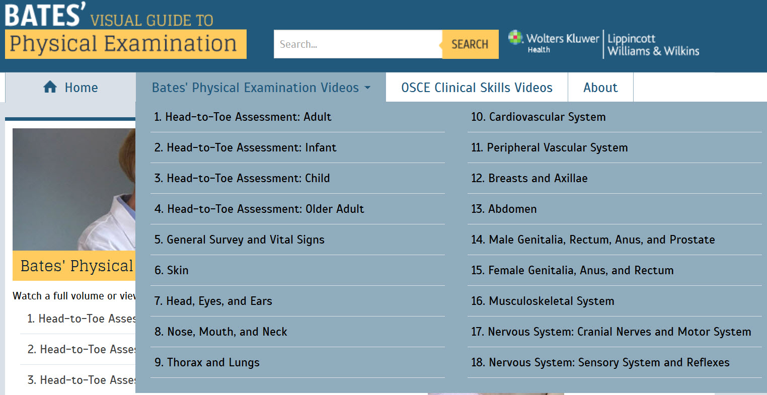 Bates’ Visual Guide Fully Revised – HSLS Update