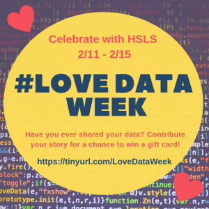 Celecrate iwth HSLS 2/11-2/15 #LoveDataWeek 