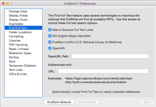 endnote word not updating